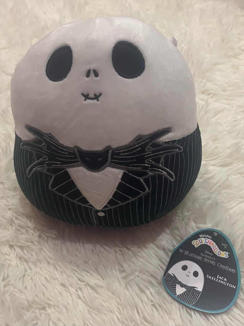 The Nightmare Before Christmas Jack Skellington Plush - Black & White